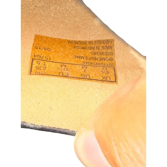 Clarks Artisan‎ Black Leather Speckled Pony Hair Loafer Flats Women's Size 7 - Picture 4 of 4